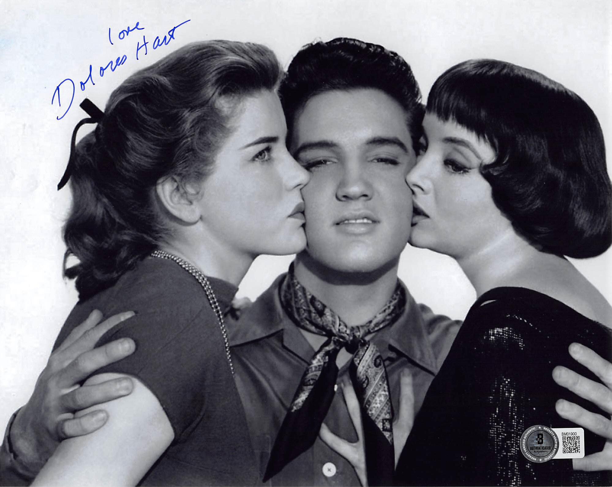 Dolores Hart Loving You "Love" Authentic Signed 8x10 Photo BAS #BM01900