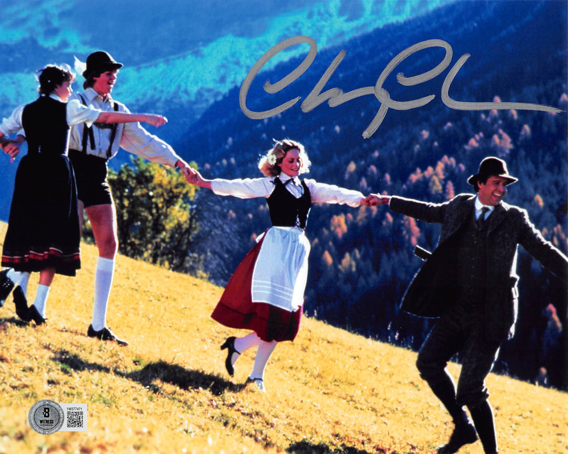 Chevy Chase European Vacation Authentic Signed 8x10 Meadows Photo BAS Witnessed