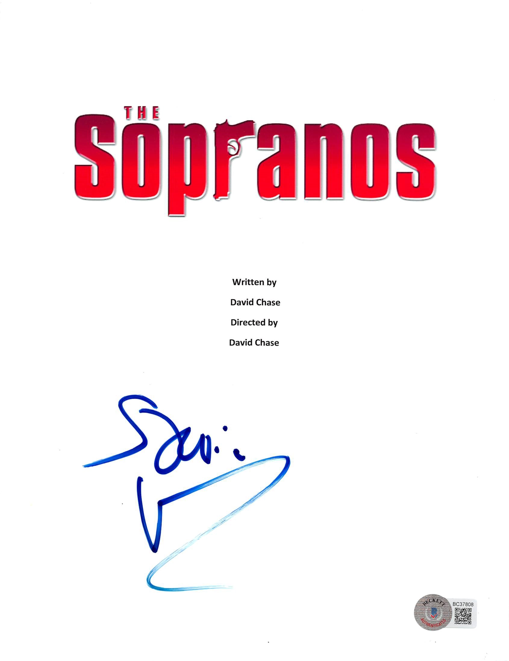 Steven Van Zandt The Sopranos Authentic Signed 8.5x11 Script Cover BAS #BC37808