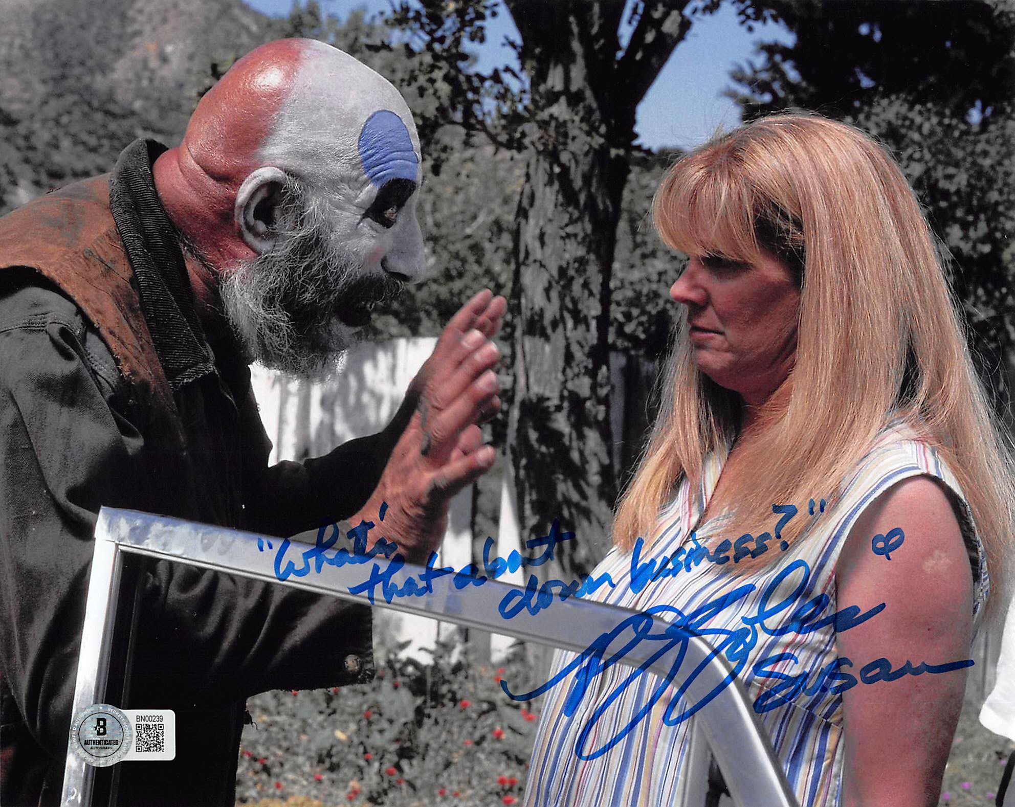 P.J. Soles Halloween "clown business?" Authentic Signed 8x10 Photo BAS #BN00239