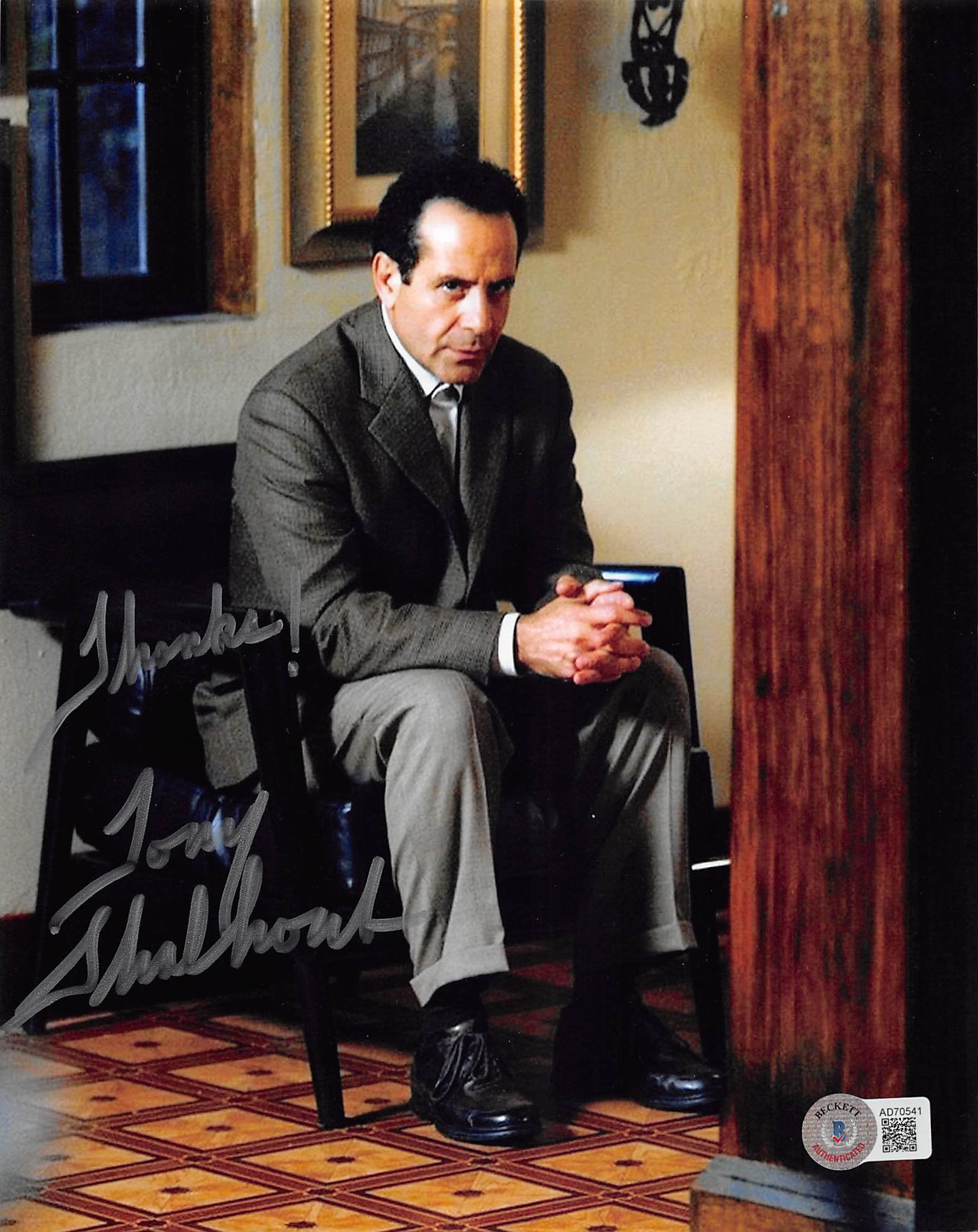 Tony Shalhoub Monk "Thanks" Authentic Signed 8x10 Photo BAS #AD70541