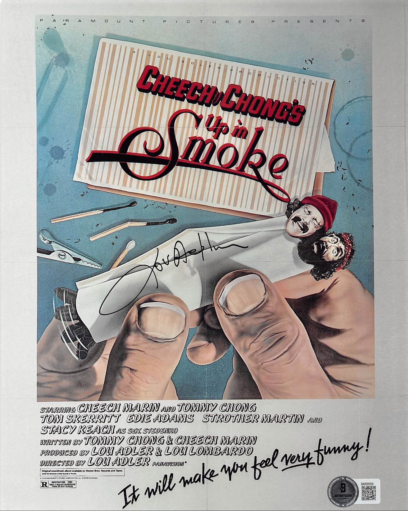 Lou Adler Cheech & Chong's Up In Smoke Authentic Signed 8x10 Photo BAS #BM56556