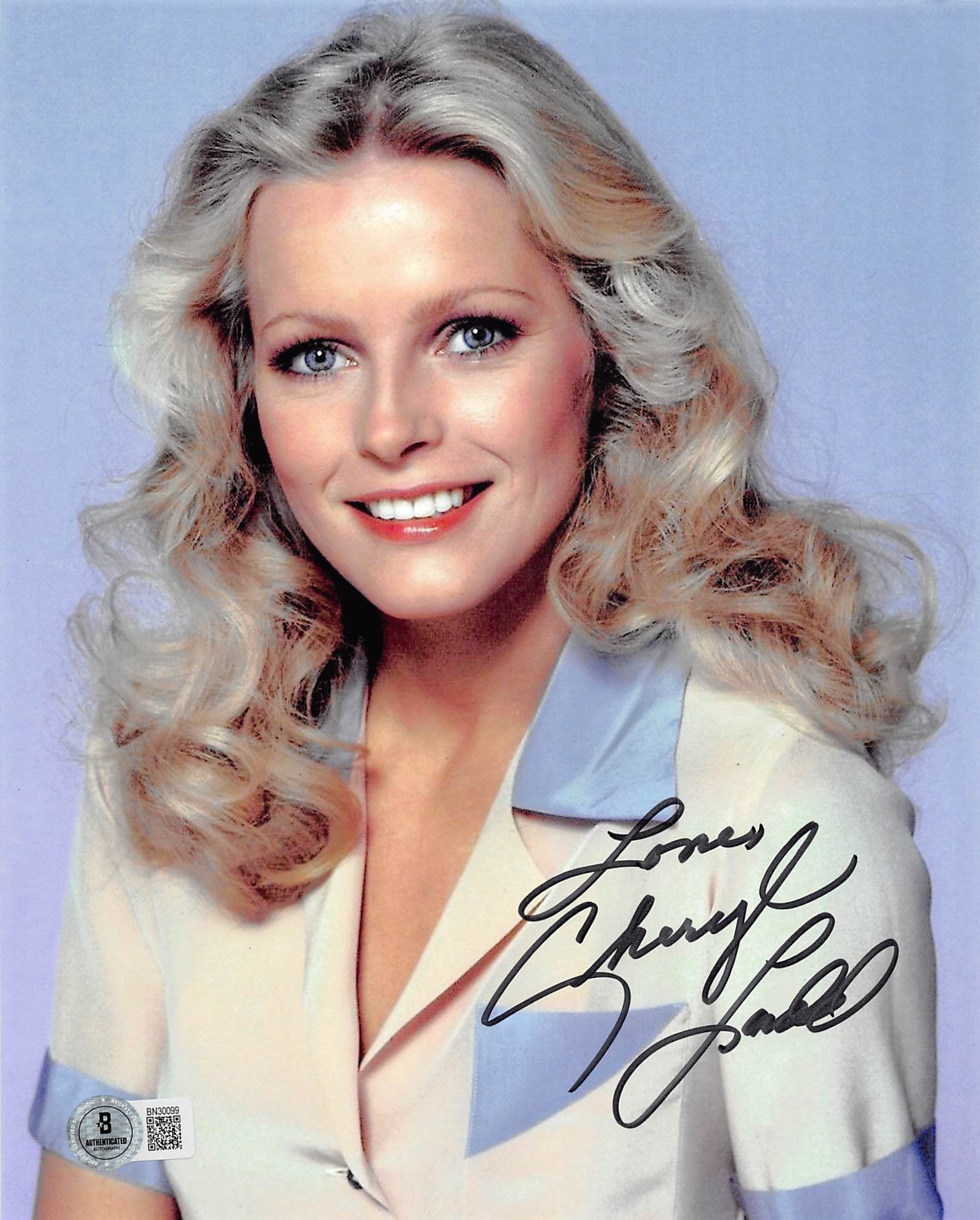 Cheryl Ladd Charlie's Angels "Love" Authentic Signed 8x10 Vertical Photo BAS 1