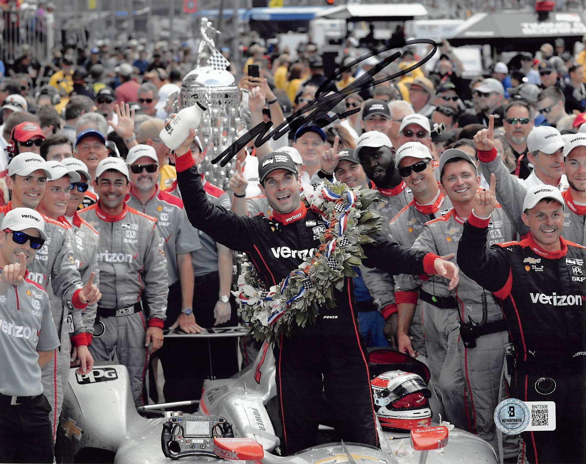 Will Power IndyCar Series Authentic Signed 8x10 Horizontal Photo BAS 3