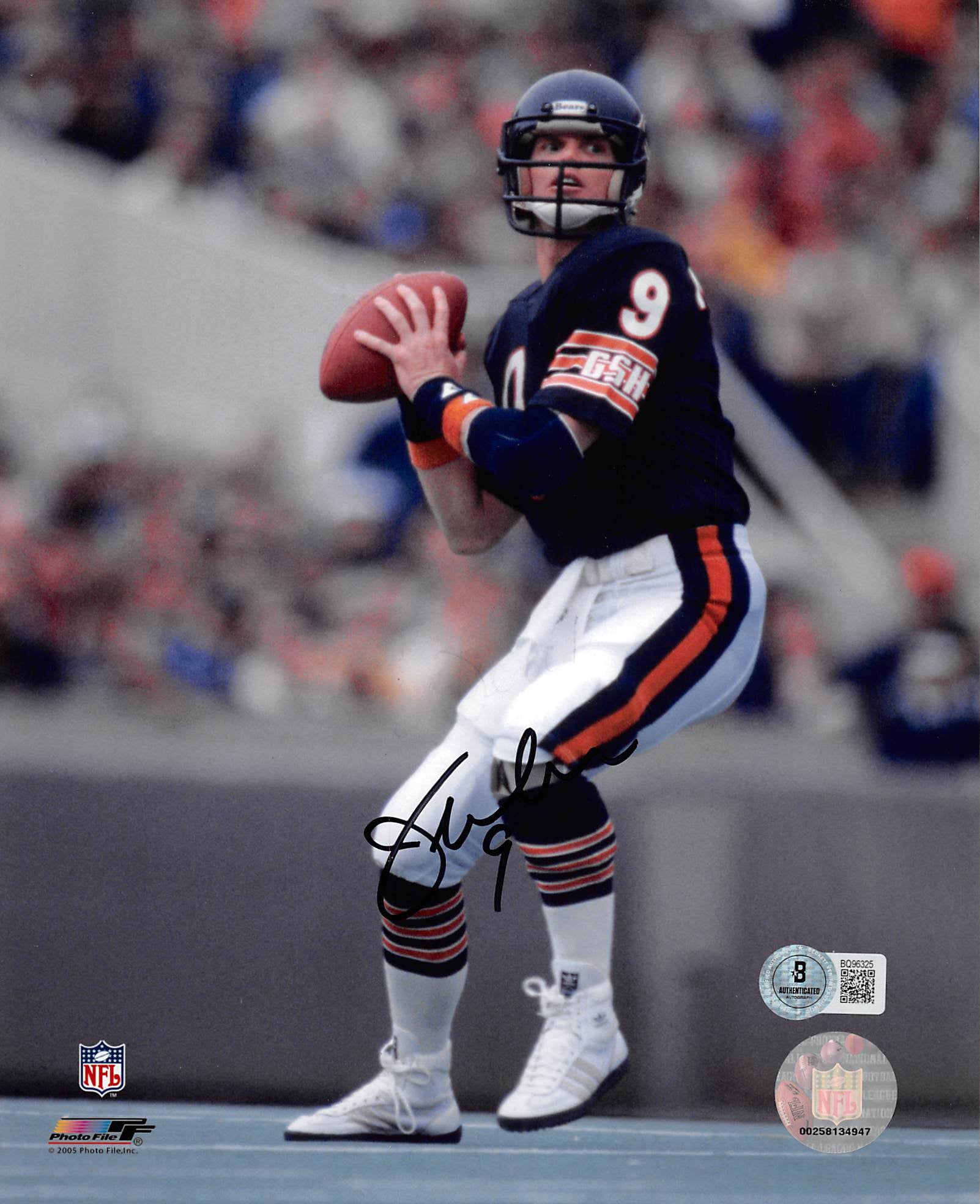 Bears Jim McMahon Authentic Signed 8x10 Photo Autographed BAS #BQ96325