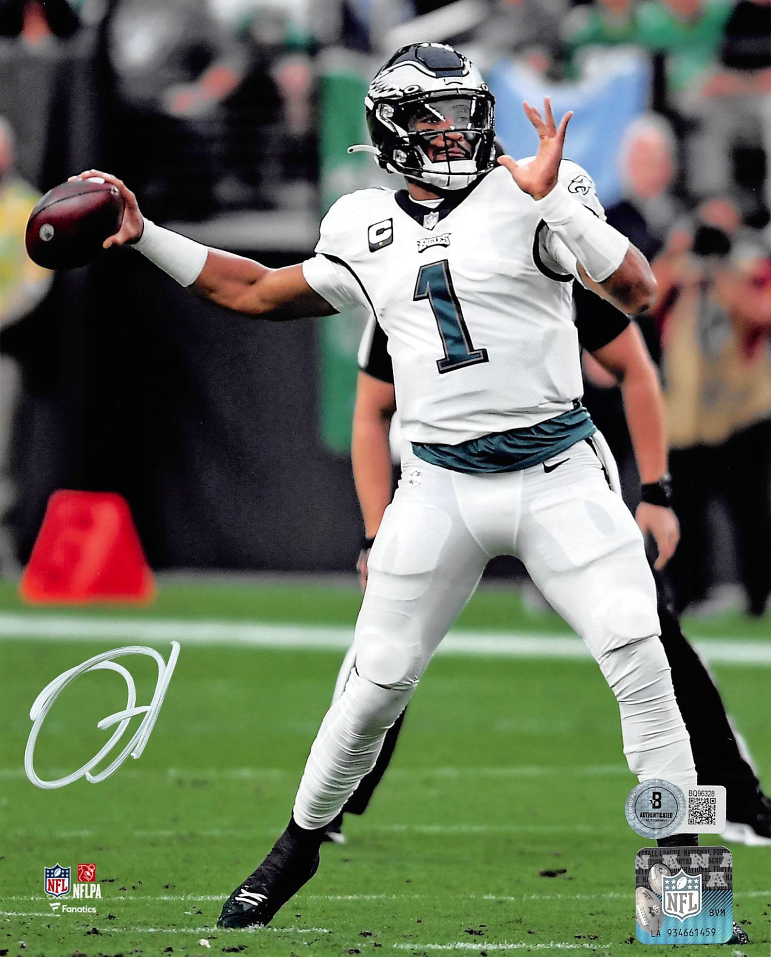 Eagles Jalen Hurts Authentic Signed 8x10 Photo Autographed BAS #BQ96328