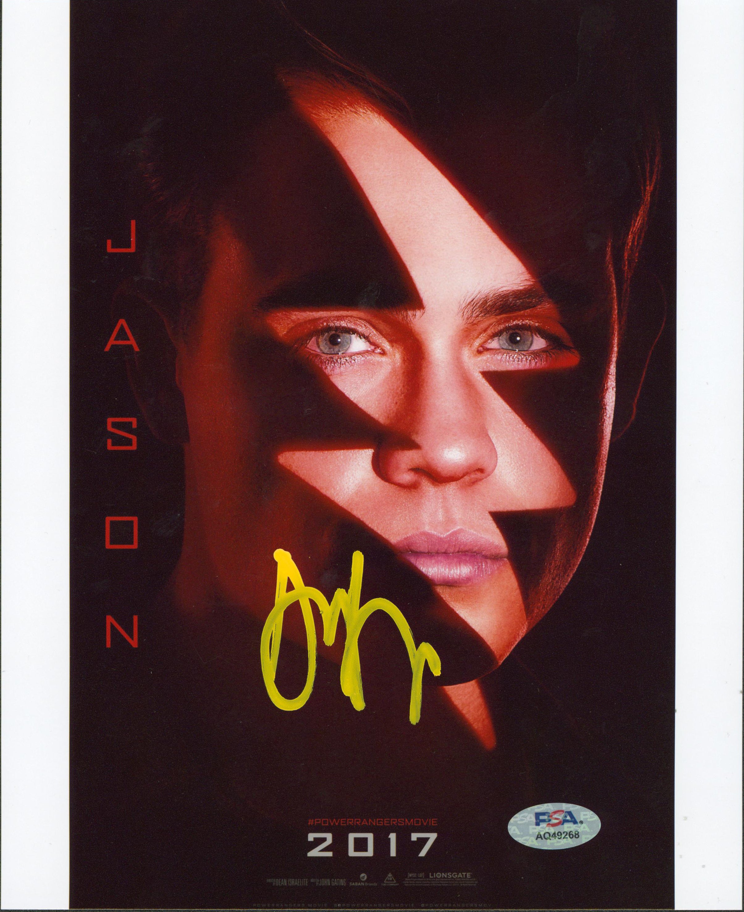 Dacre Montgomery Power Rangers Authentic Signed 8x10 Photo PSA/DNA #AQ49268