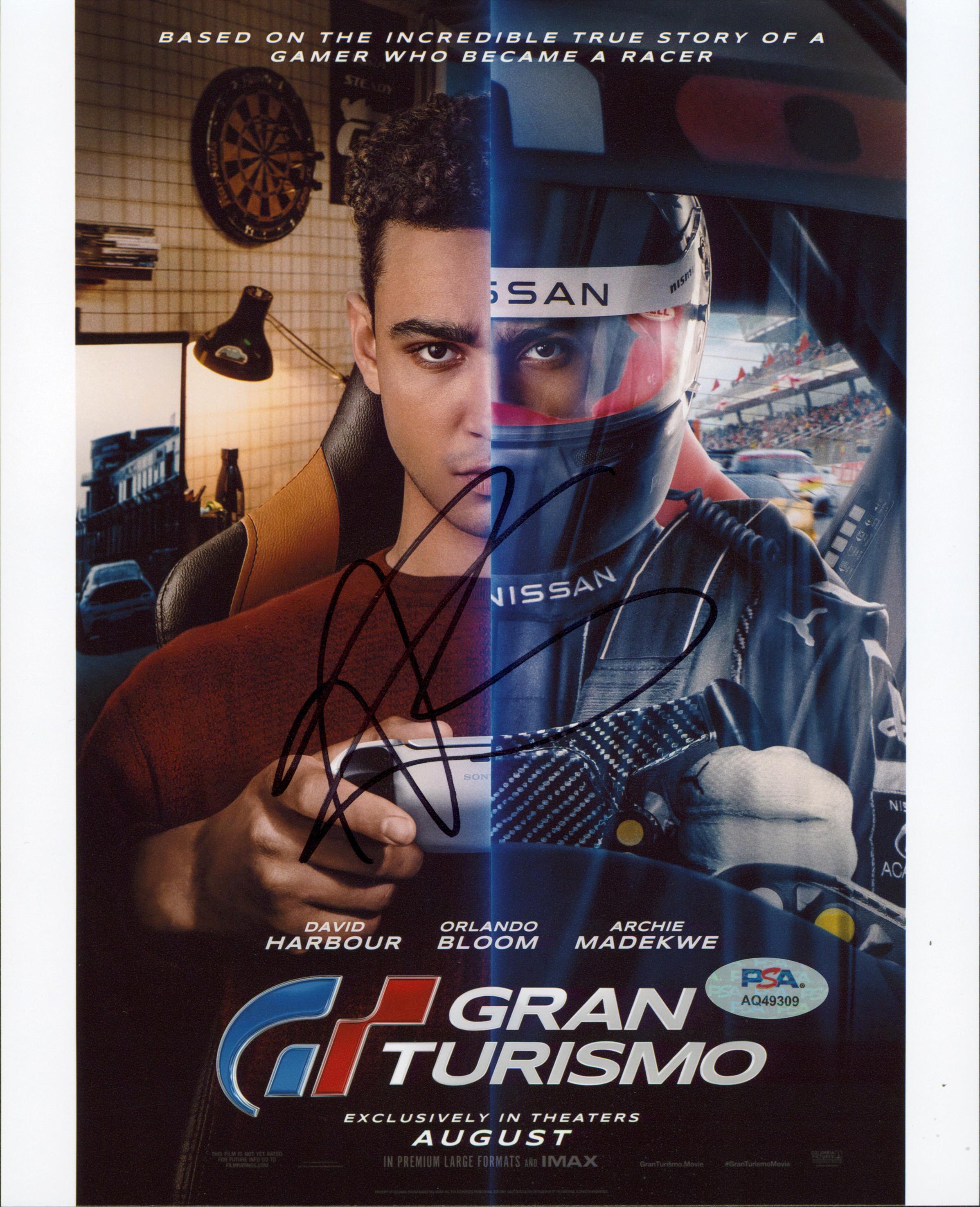 Archie Madekwe Gran Turismo Authentic Signed 8x10 Photo PSA/DNA #AQ49309