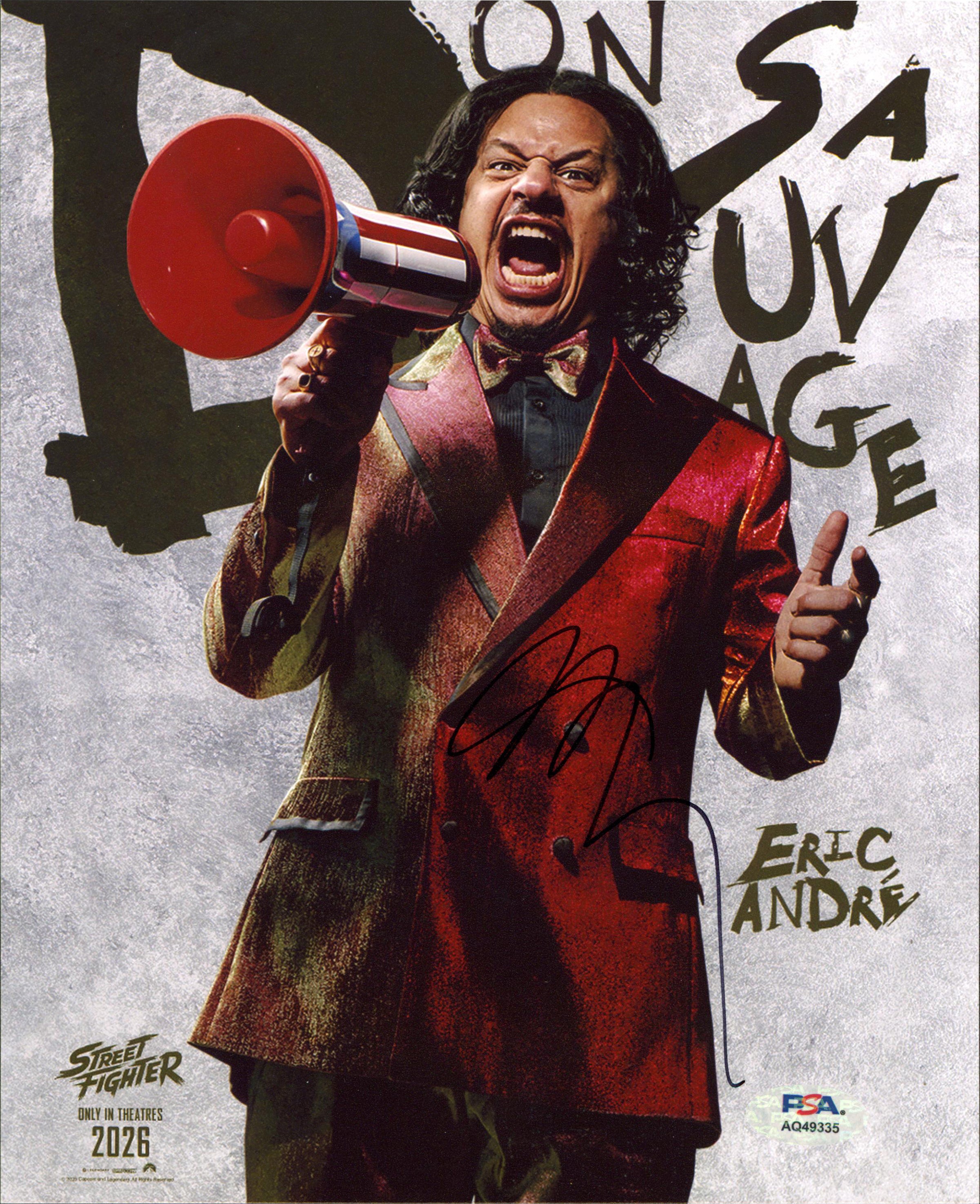 Eric Andre Street Fighter Authentic Signed 8x10 Vertical Photo PSA/DNA #AQ49335