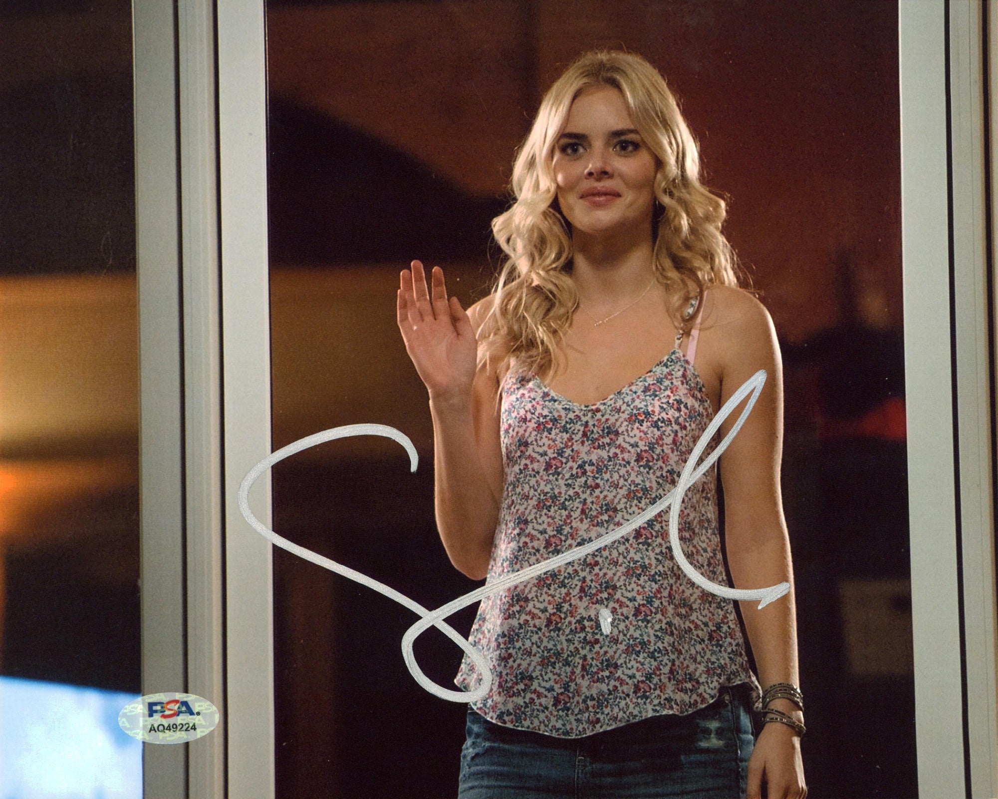 Samara Weaving Ready or Not Authentic Signed 8x10 Photo PSA/DNA #AQ49224