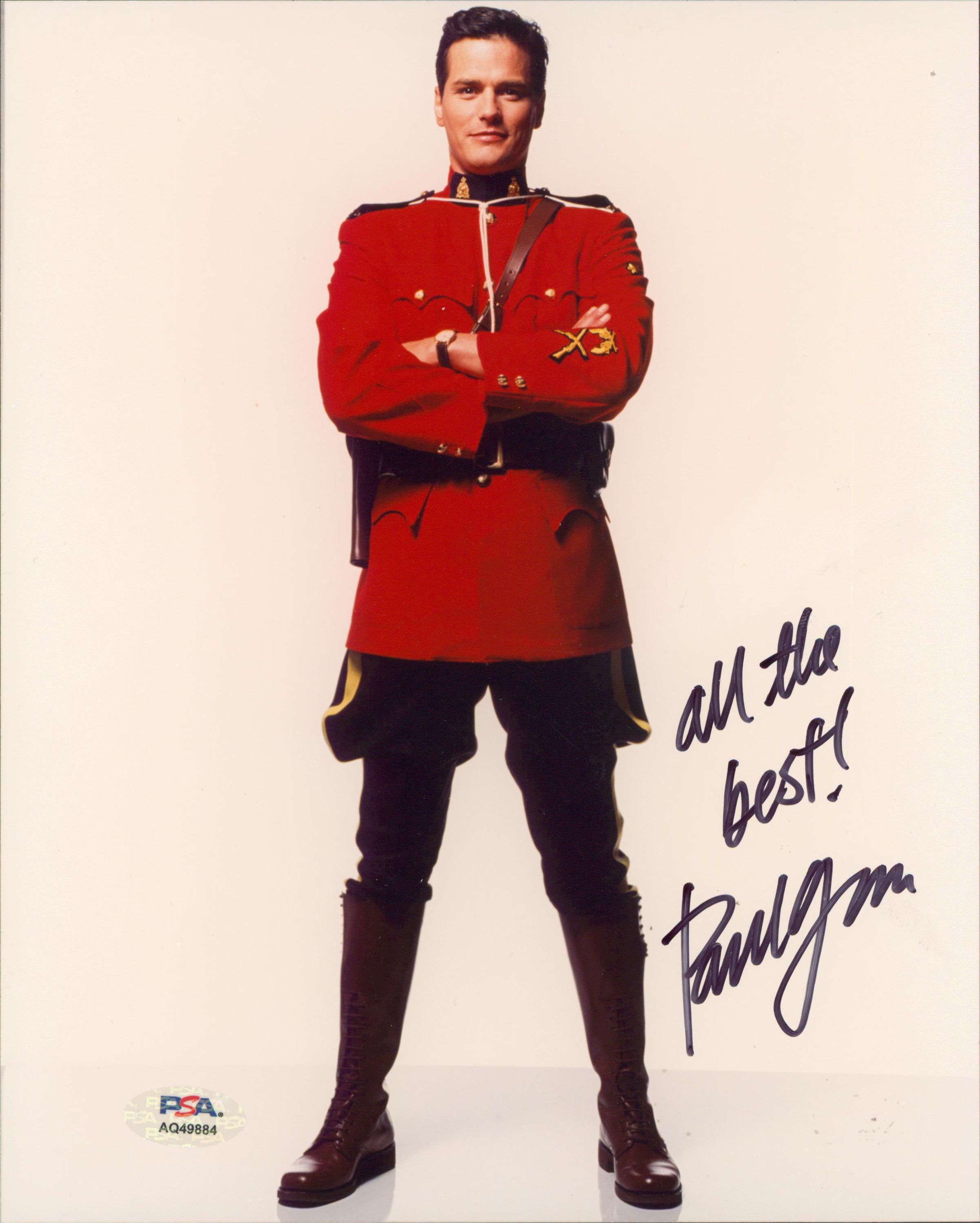 Paul Gross Due South "All The Best!" Signed 8x10 Vertical Photo PSA/DNA #AQ49884