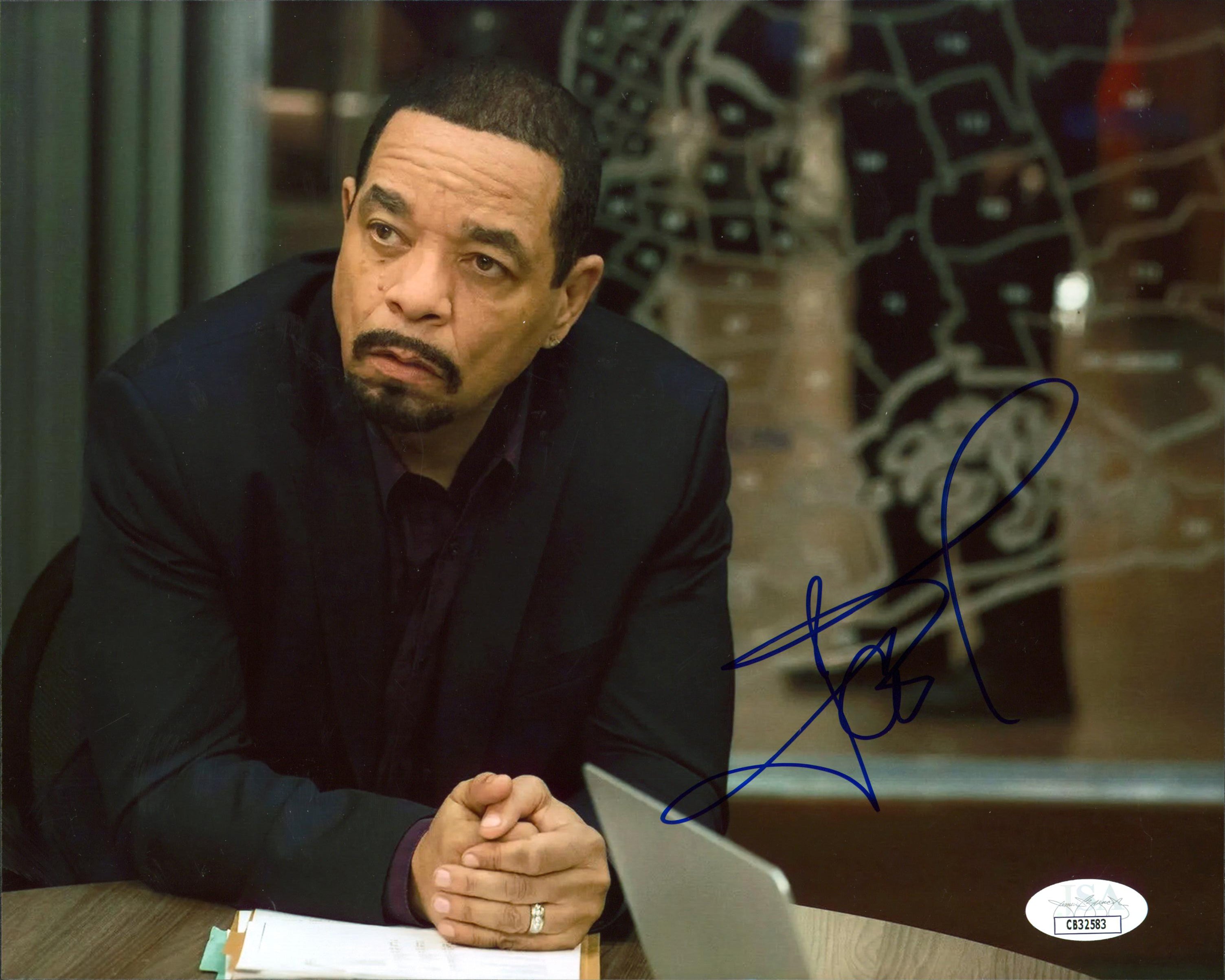 Ice-T Law & Order SVU Authentic Signed 8x10 Horizontal Photo JSA #CB32583