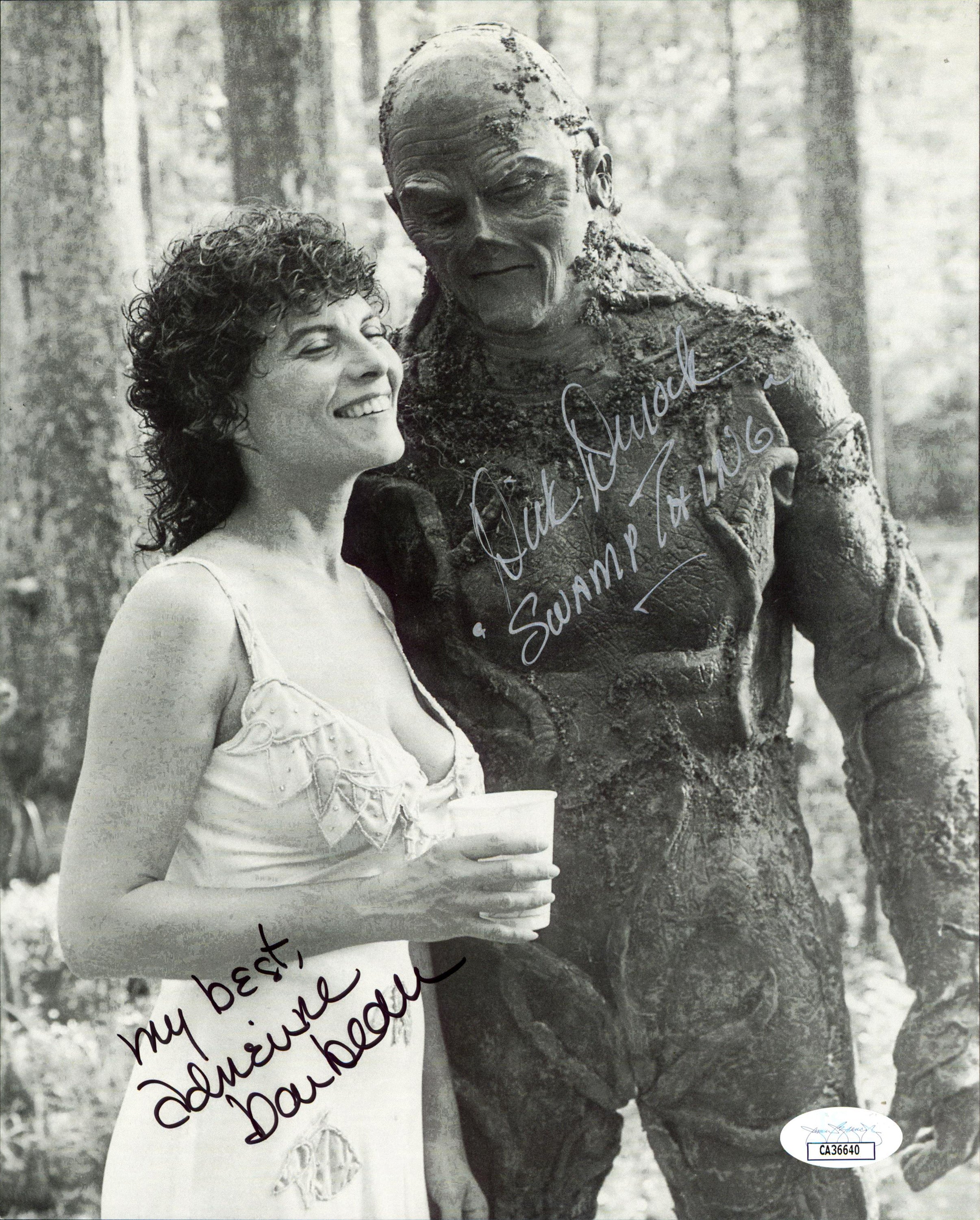 Adrienne Barbeau & Dick Durock "Swamp Thing" Signed 8x10 Photo JSA #CA36640