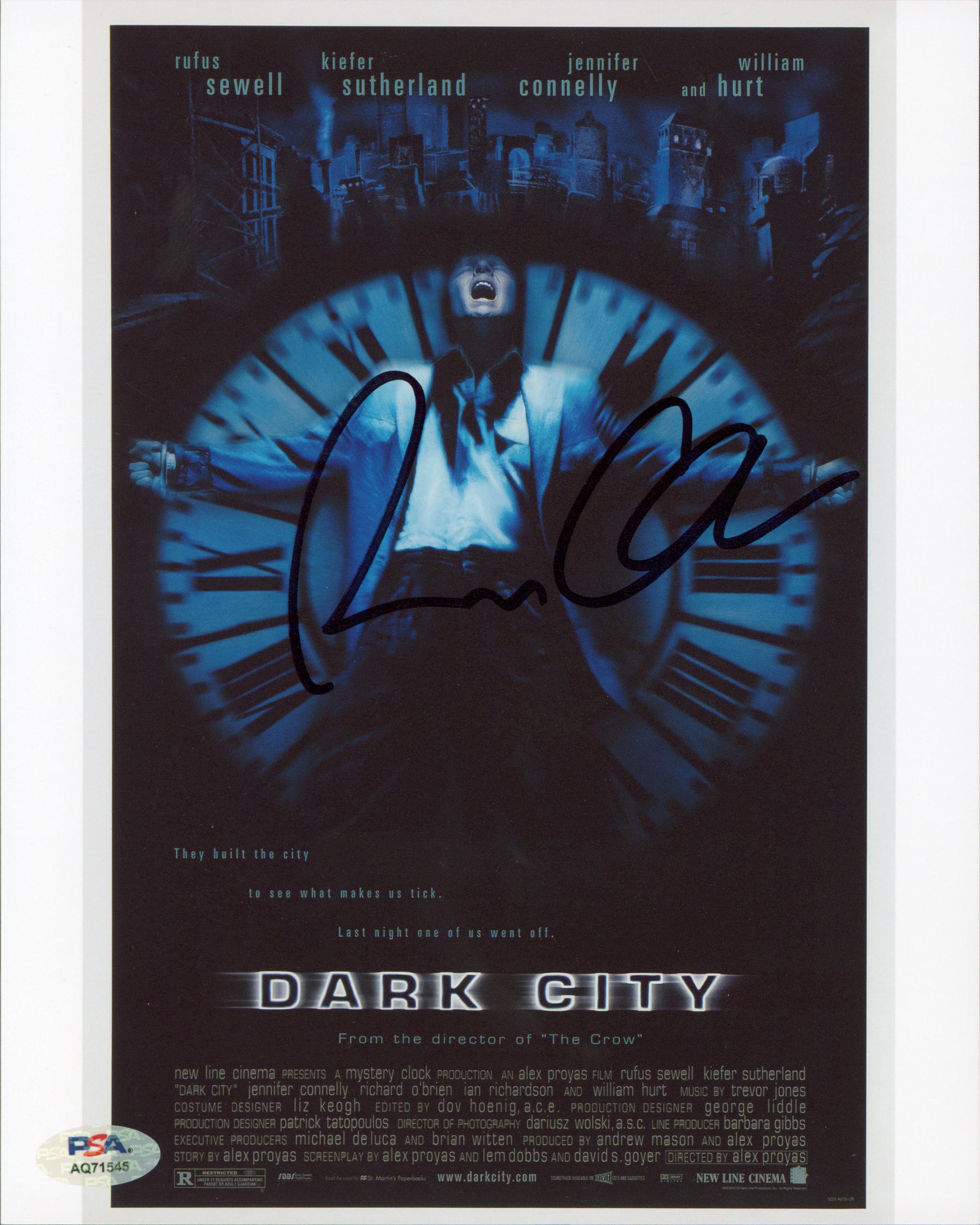 Rufus Sewell Dark City Authentic Signed 8x10 Vertical Photo PSA/DNA #AQ71545