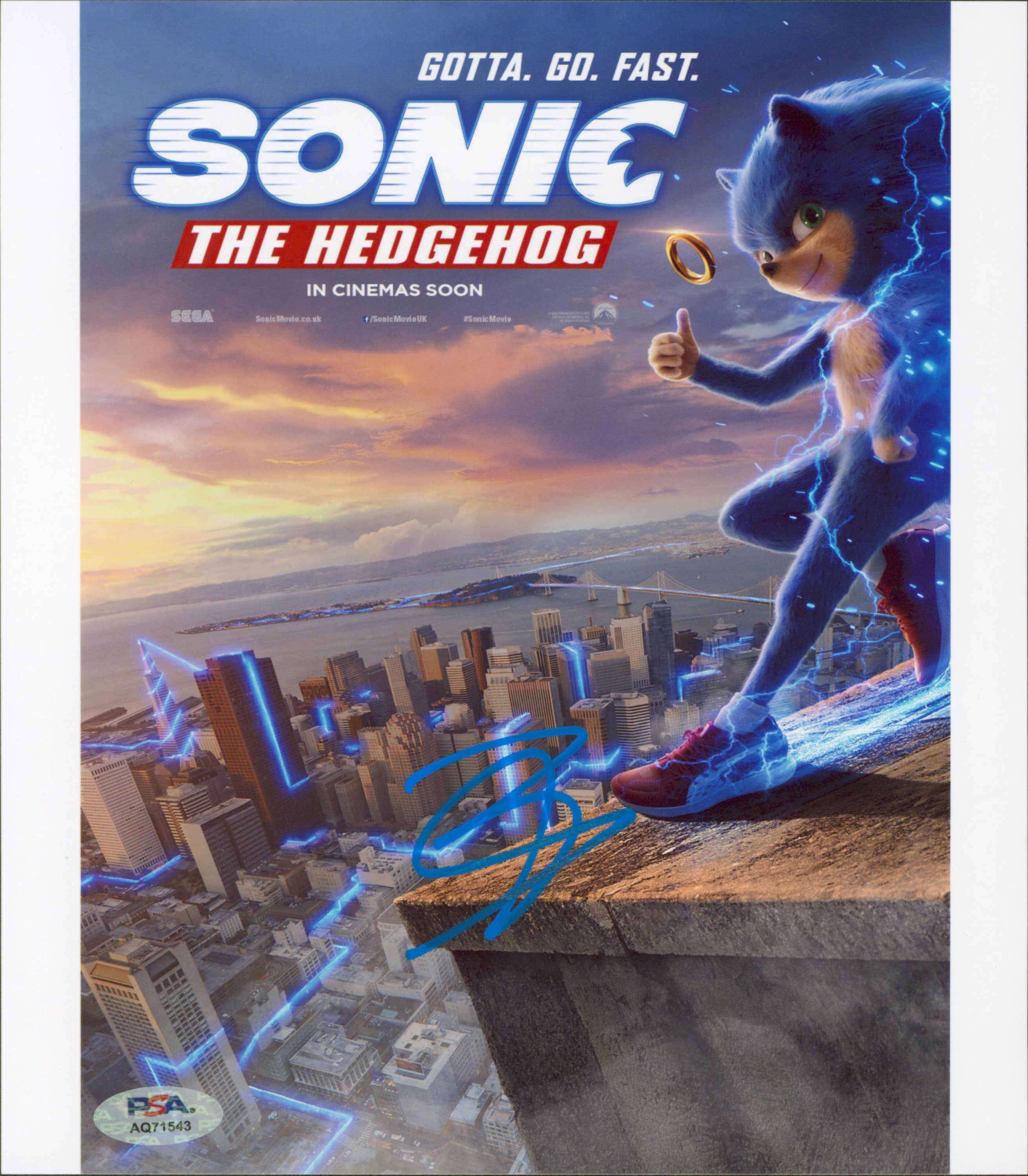 Ben Schwartz Sonic The Hedgehog Authentic Signed 8x10 Photo PSA/DNA #AQ71543