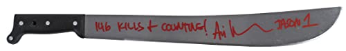 Ari Lehman Friday The 13th "146 Kills & Counting" Signed Machete BAS Witnessed
