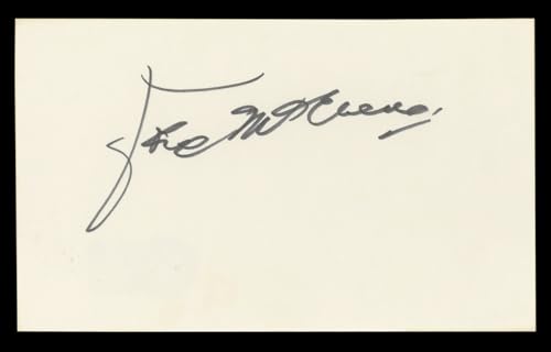 Joel McCrea Ride the High Country Authentic Signed 3x5 Index Card BAS #BL98883