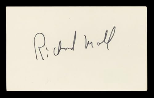 Richard Moll Night Court Authentic Signed 3x5 Index Card BAS #BL96562