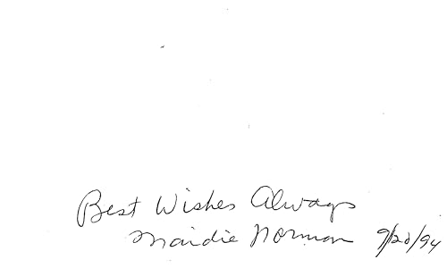 Maidie Norman What Ever Happened to Baby Jane Signed 3x5 Index Card BAS #BL96247