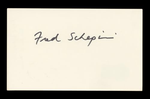 Fred Schepisi Roxanne Authentic Signed 3x5 Index Card Autographed BAS #AD70291