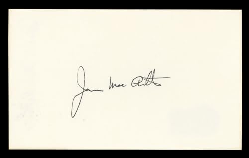 James MacArthur Hawaii Five-O Authentic Signed 3x5 Index Card BAS #BL98886