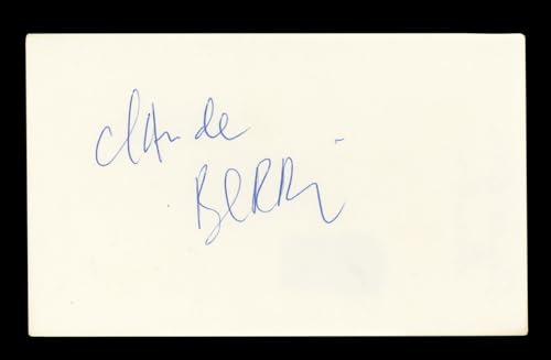 Claude Berri Jean de Florette Authentic Signed 3x5 Index Card BAS #AD70323