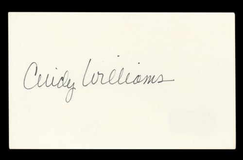 Cindy Williams Happy Days Authentic Signed 3x5 Index Card BAS #BL96544