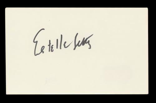 Estelle Getty The Golden Girls Authentic Signed 3x5 Index Card BAS #BL96539