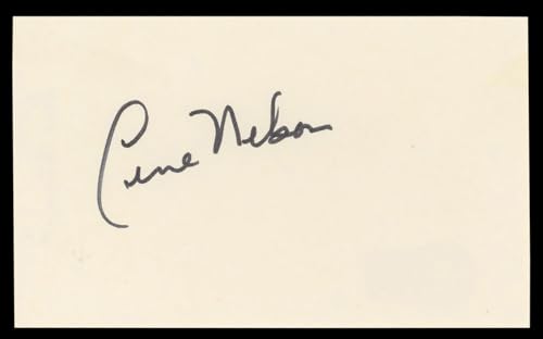Gene Nelson Tea for Two Authentic Signed 3x5 Index Card Autographed BAS #BL98816
