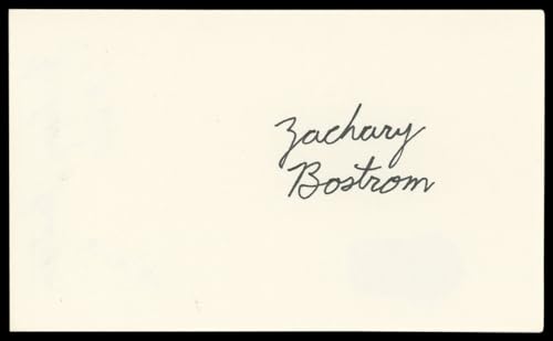 Zachary Bostrom Harry and the Hendersons Signed 3x5 Index Card BAS #AD70426