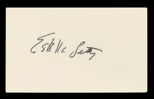 Estelle Getty The Golden Girls Authentic Signed 3x5 Index Card BAS #BL96536
