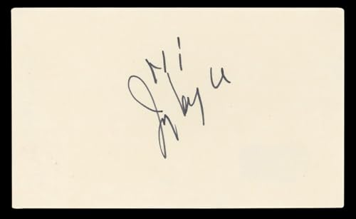Jerry Van Dyke Coach "Hi" Authentic Signed 3x5 Index Card BAS #BL96747