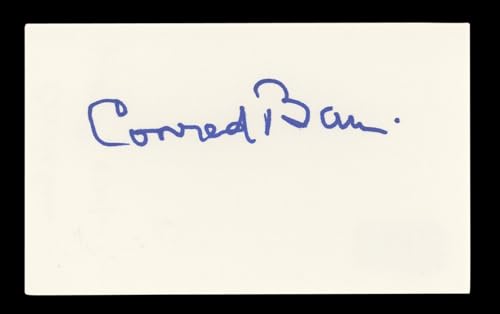 Conrad Bain Diff'rent Strokes Signed 3x5 Index Card Autographed BAS #AD70211