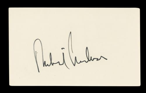 Richard Anderson The Six Million Dollar Man Signed 3x5 Index Card BAS #BM57048