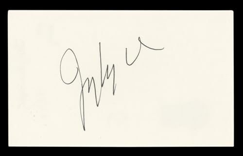 Jerry Van Dyke Coach Authentic Signed 3x5 Index Card Autographed BAS #BL96749