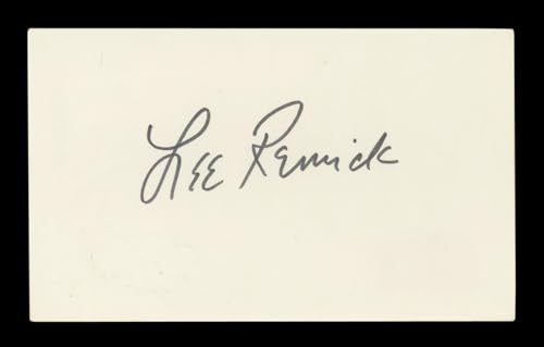 Lee Remick The Omen Authentic Signed 3x5 Index Card Autographed BAS #AD70268