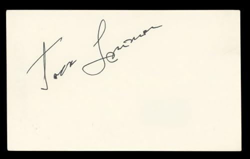 Jack Lemmon The Apartment Authentic Signed 3x5 Index Card BAS #BL98516