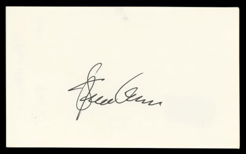 Steve Allen The Tonight Show Authentic Signed 3x5 Index Card BAS #BL96919