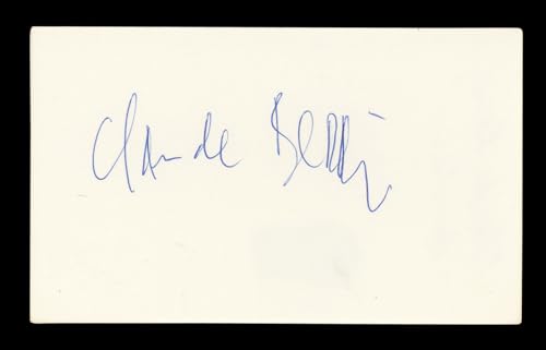 Claude Berri Jean de Florette Signed 3x5 Index Card Autographed BAS #AD70322