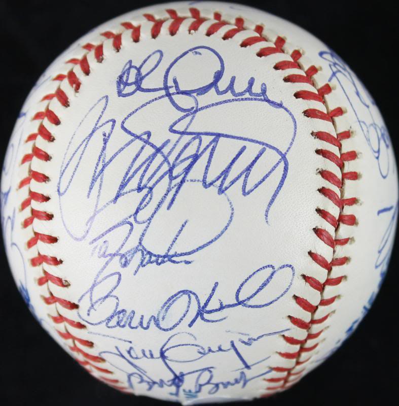 1991 Nl All Stars (25) Signed OML 91 Asg Baseball Sandberg Gwynn PSA/DNA #U03041