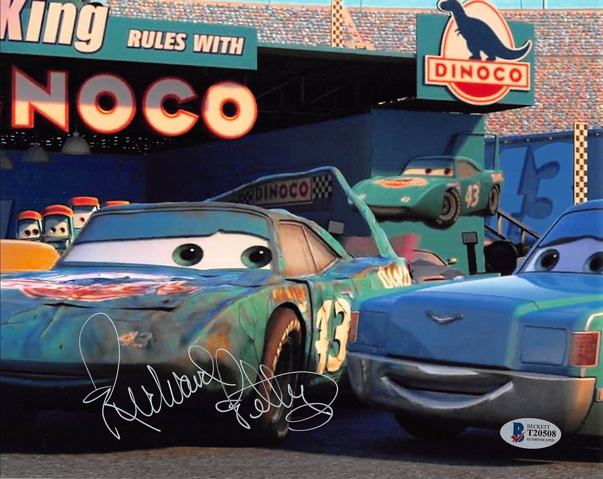 Richard Petty Cars Authentic Signed 8x10 Photo Autographed BAS #T20508