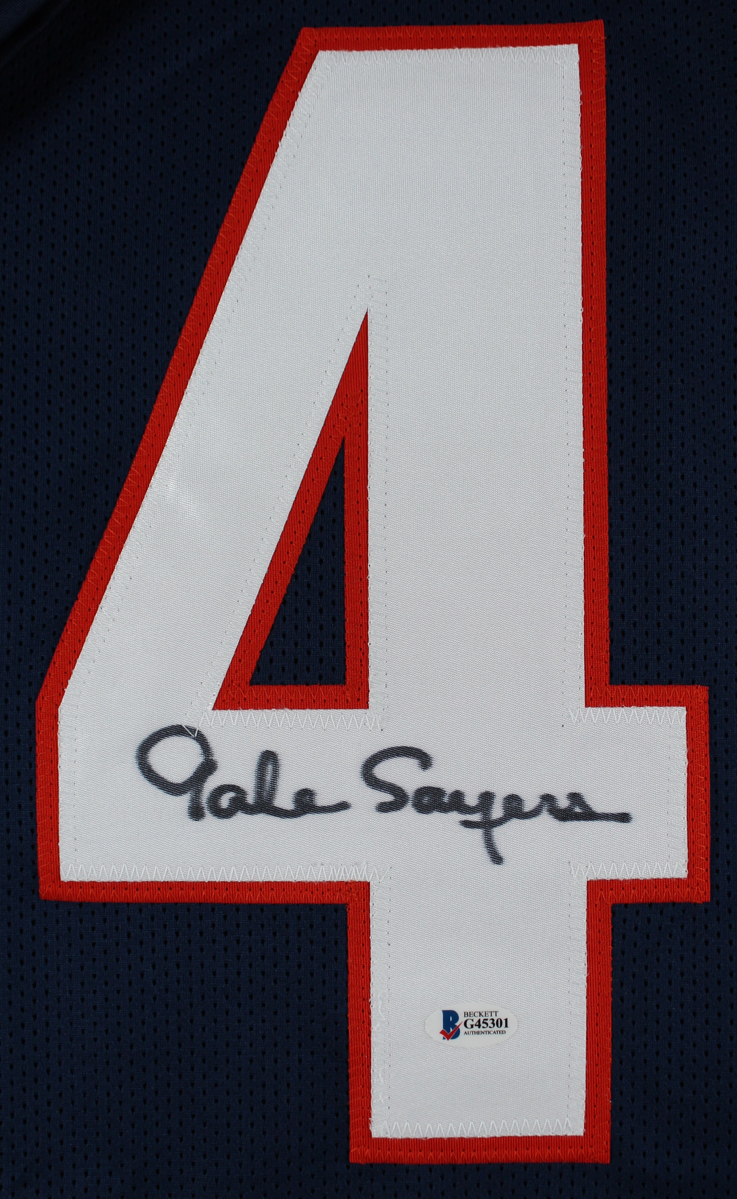Gale Sayers Authentic Signed Navy Blue Pro Style Jersey Autographed BAS #G45301