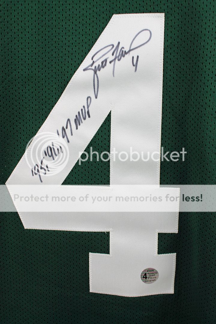 Packers Brett Favre "95,96,97 MVP" Signed Jersey W/ Favre Hologram, Pic & COA