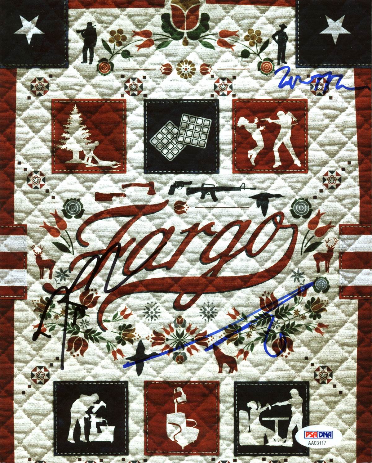 Fargo (3) Plemons, McClarnon, Campbell Authentic Signed 8X10 Photo PSA #AA03117