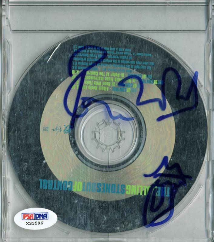 Ronnie Wood The Rolling Stones Signed Cd Case W/ Hand Drawn Sketch PSA #X31596