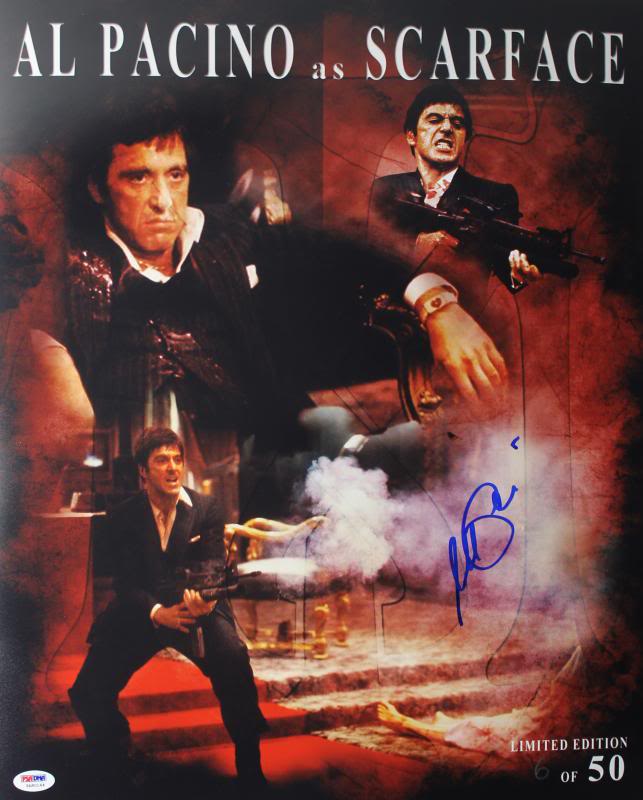 Al Pacino Scarface Signed Authentic 16X20 Ltd Ed Collage Photo PSA ITP #5A80144