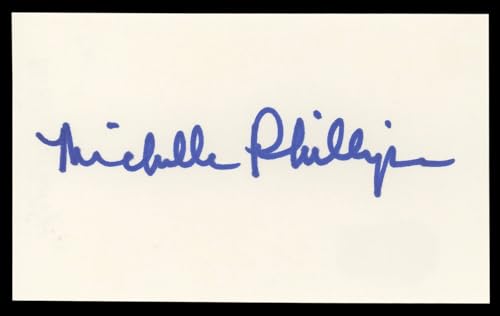 Michelle Phillips Knots Landing Authentic Signed 3x5 Index Card BAS #BL98857