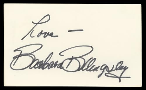 Barbara Billingsley Leave It to Beaver "Love" Signed 3x5 Index Card BAS #BM56920