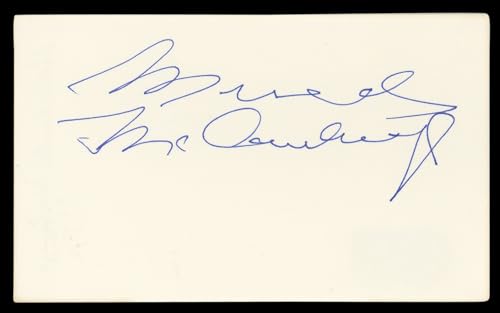 Mercedes McCambridge All the King's Men Signed 3x5 Index Card BAS #BL98792