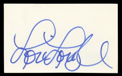 Lori Loughlin Full House Authentic Signed 3x5 Index Card BAS #BL98565